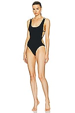 Isabel Marant Tenisia One Piece Swimsuit in Black, view 1, click to view large image.