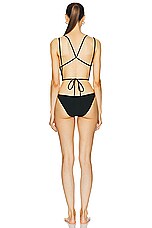 Isabel Marant Tenisia One Piece Swimsuit in Black, view 4, click to view large image.