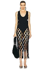 Isabel Marant Tenisia One Piece Swimsuit in Black, view 5, click to view large image.
