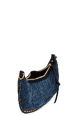 Isabel Marant Oskan Moon Bag in Dark Blue, view 5, click to view large image.