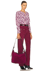 Isabel Marant Leyden Large Bag in Plum, view 2, click to view large image.