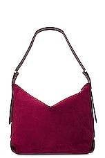 Isabel Marant Leyden Large Bag in Plum, view 3, click to view large image.