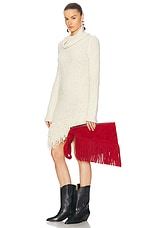 Isabel Marant Faro Clutch in Red, view 2, click to view large image.