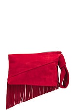 Isabel Marant Faro Clutch in Red, view 3, click to view large image.