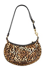 Isabel Marant Oskan Moon Shoulder Bag in Leopard, view 3, click to view large image.