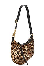 Isabel Marant Oskan Moon Shoulder Bag in Leopard, view 4, click to view large image.