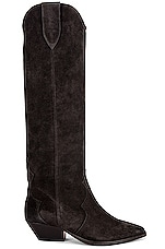 Isabel Marant Denvee Suede Boot in Faded Black, view 1, click to view large image.