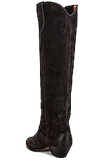 Isabel Marant Denvee Suede Boot in Faded Black, view 3, click to view large image.