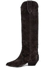 Isabel Marant Denvee Suede Boot in Faded Black, view 5, click to view large image.
