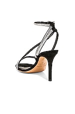Isabel Marant Atria Strassy Sandal in Silver, view 3, click to view large image.
