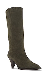 Isabel Marant Rouxy Boot in Khaki, view 2, click to view large image.