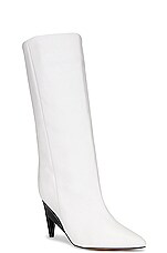 Isabel Marant Liesel Boot in Optical White, view 2, click to view large image.