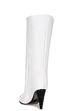 Isabel Marant Liesel Boot in Optical White, view 3, click to view large image.