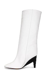Isabel Marant Liesel Boot in Optical White, view 5, click to view large image.