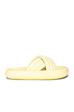 Isabel Marant Niloo Leather Sandal in Light Yellow, view 1, click to view large image.