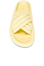 Isabel Marant Niloo Leather Sandal in Light Yellow, view 4, click to view large image.