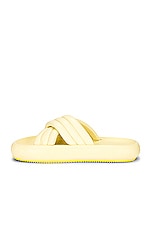 Isabel Marant Niloo Leather Sandal in Light Yellow, view 5, click to view large image.