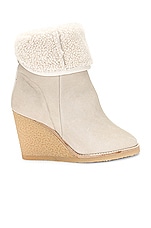 Isabel Marant Totam Shearling Boot in Beige, view 1, click to view large image.