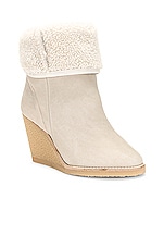Isabel Marant Totam Shearling Boot in Beige, view 2, click to view large image.