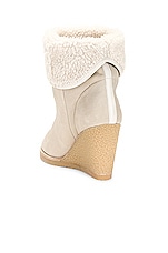 Isabel Marant Totam Shearling Boot in Beige, view 3, click to view large image.