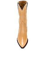Isabel Marant Dahope Leather Twist Boot in Natural, view 4, click to view large image.