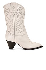 Isabel Marant Luliette Embroidered Boot in Chalk, view 1, click to view large image.