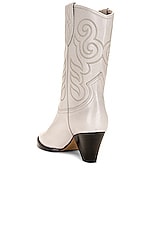 Isabel Marant Luliette Embroidered Boot in Chalk, view 3, click to view large image.