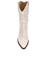 Isabel Marant Luliette Embroidered Boot in Chalk, view 4, click to view large image.