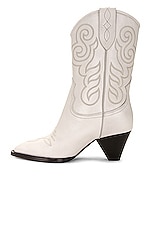Isabel Marant Luliette Embroidered Boot in Chalk, view 5, click to view large image.