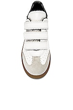 Isabel Marant Beth Sneaker in White, view 4, click to view large image.