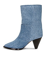 Isabel Marant Rouxa Denim Slouchy Boot in Light Blue, view 5, click to view large image.