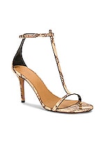 Isabel Marant Einari Sandal in Beige, view 2, click to view large image.