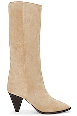Isabel Marant Ririo Boot in Chalk, view 1, click to view large image.