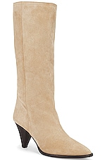 Isabel Marant Ririo Boot in Chalk, view 2, click to view large image.