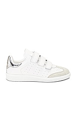 Isabel Marant Beth Sneaker in Silver, view 1, click to view large image.