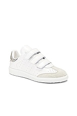 Isabel Marant Beth Sneaker in Silver, view 2, click to view large image.