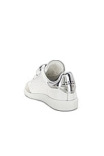 Isabel Marant Beth Sneaker in Silver, view 3, click to view large image.
