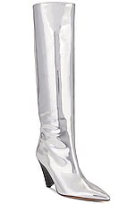 Isabel Marant Lakita Boot in Silver, view 2, click to view large image.