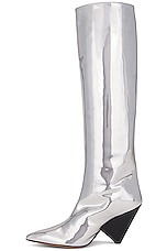 Isabel Marant Lakita Boot in Silver, view 5, click to view large image.
