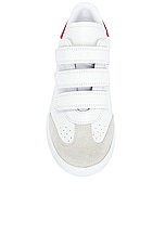 Isabel Marant Beth Sneaker in Red, view 4, click to view large image.