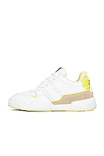 Isabel Marant Emree Sneaker in Light Yellow & Yellow, view 5, click to view large image.