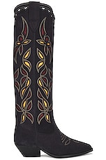 Isabel Marant Denvee Boot in Faded Black & Burgundy, view 1, click to view large image.