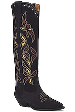 Isabel Marant Denvee Boot in Faded Black & Burgundy, view 2, click to view large image.