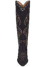 Isabel Marant Denvee Boot in Faded Black & Burgundy, view 4, click to view large image.
