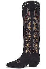 Isabel Marant Denvee Boot in Faded Black & Burgundy, view 5, click to view large image.