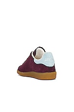 Isabel Marant Bryce Sneaker in Burgundy & Ecru, view 3, click to view large image.