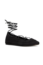 Isabel Marant Belna Ballet Flat in Black, view 2, click to view large image.