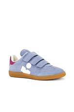 Isabel Marant Beth Sneaker in Blue & White, view 2, click to view large image.