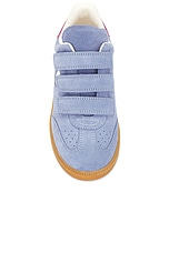 Isabel Marant Beth Sneaker in Blue & White, view 4, click to view large image.