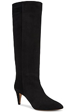 Isabel Marant Laspi Suede Boot in Black, view 2, click to view large image.